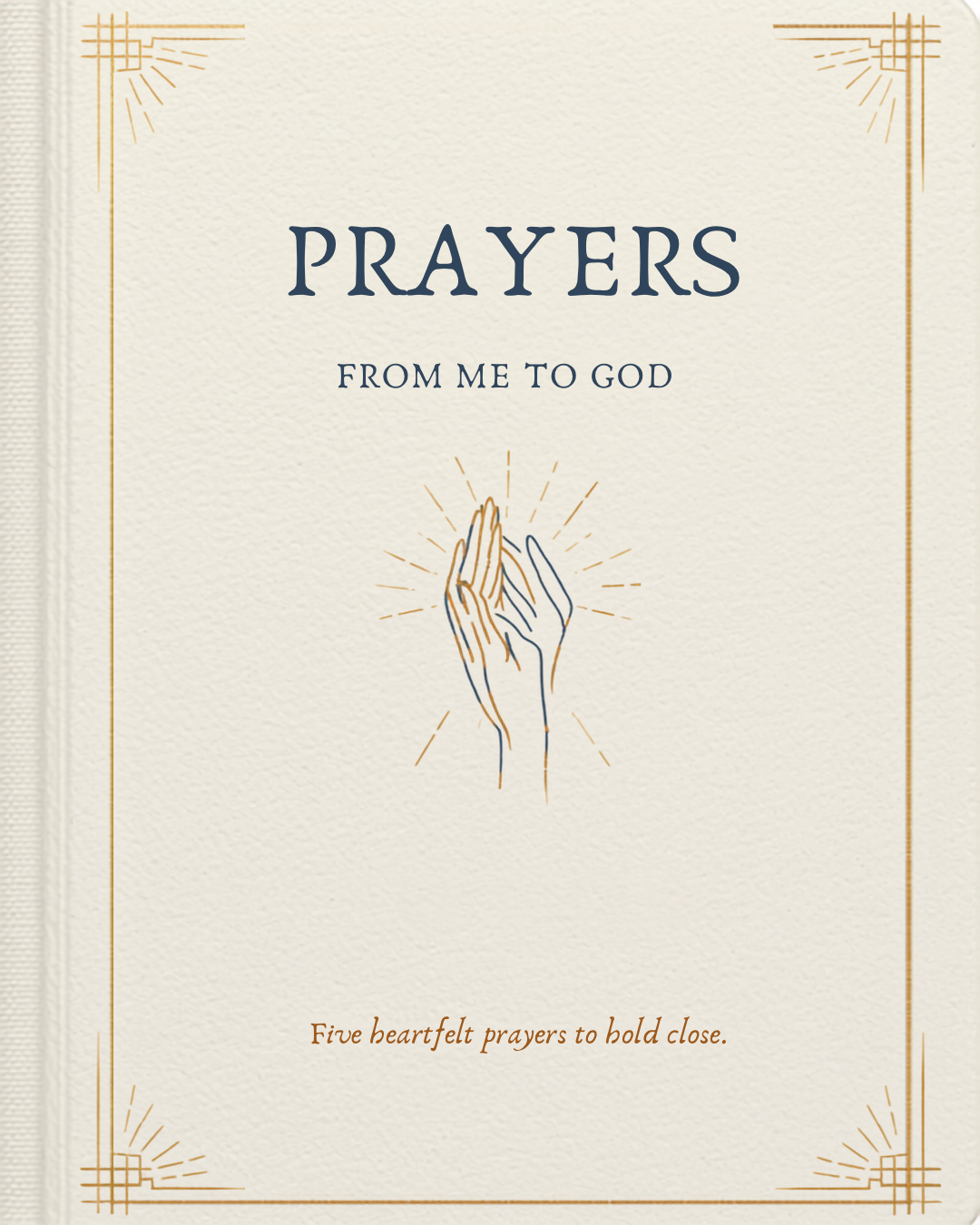 Prayers From Me To God — prayer notebook cover