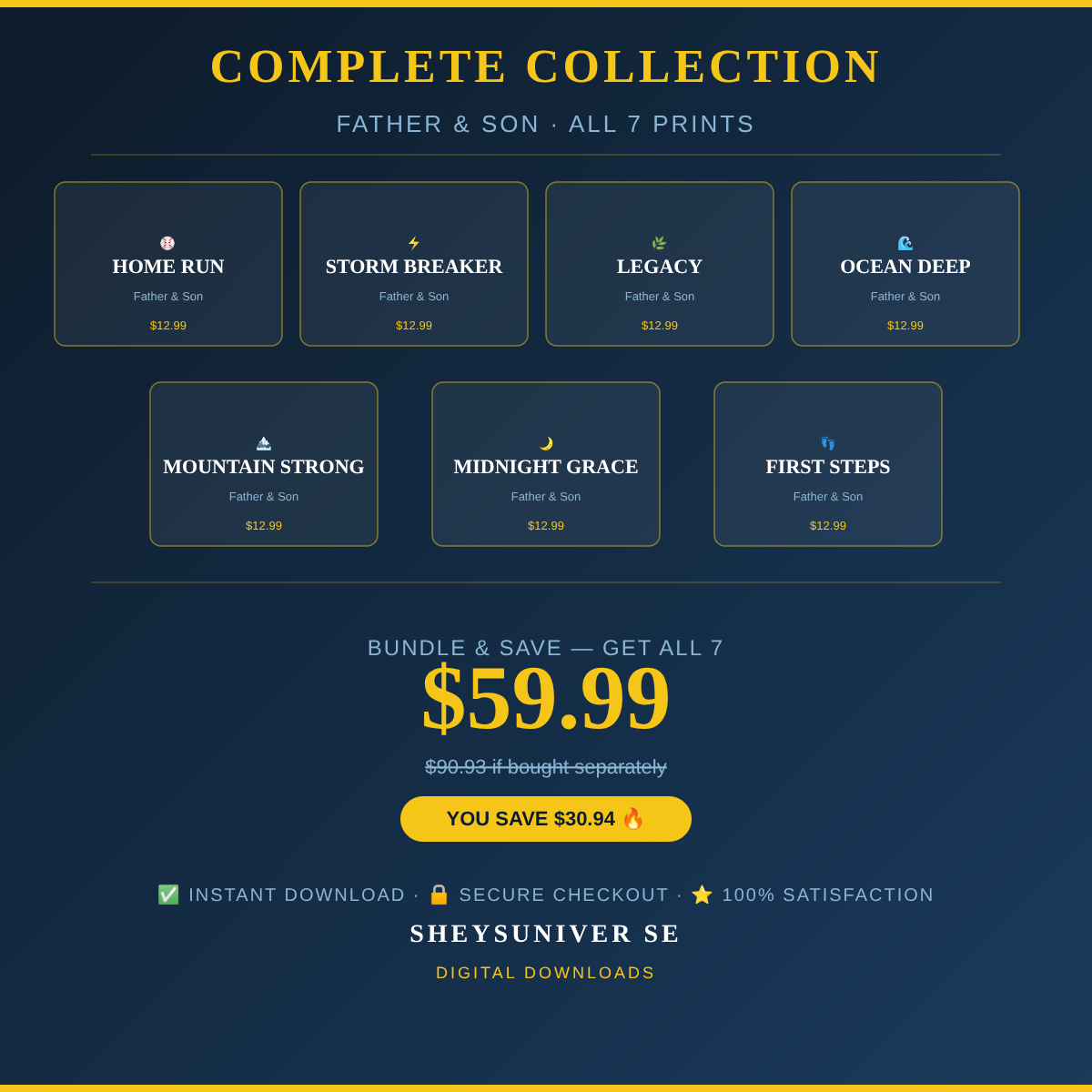 Complete Father & Son Collection — All 7 Prints Bundle
