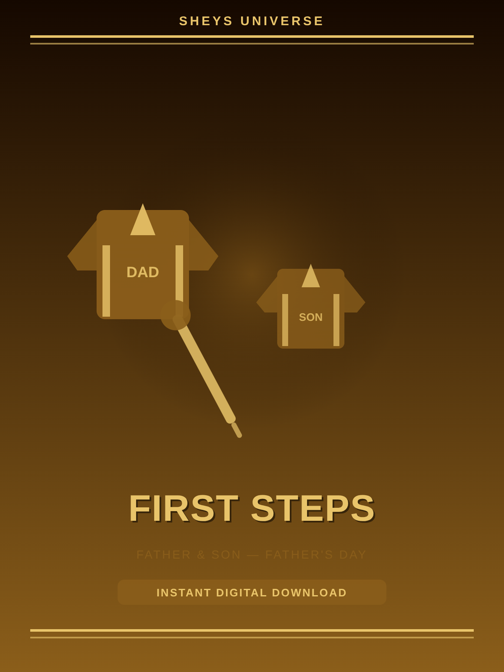 First Steps — Printable Wall Art Father Son Gift Ideas Family Print Instant Download