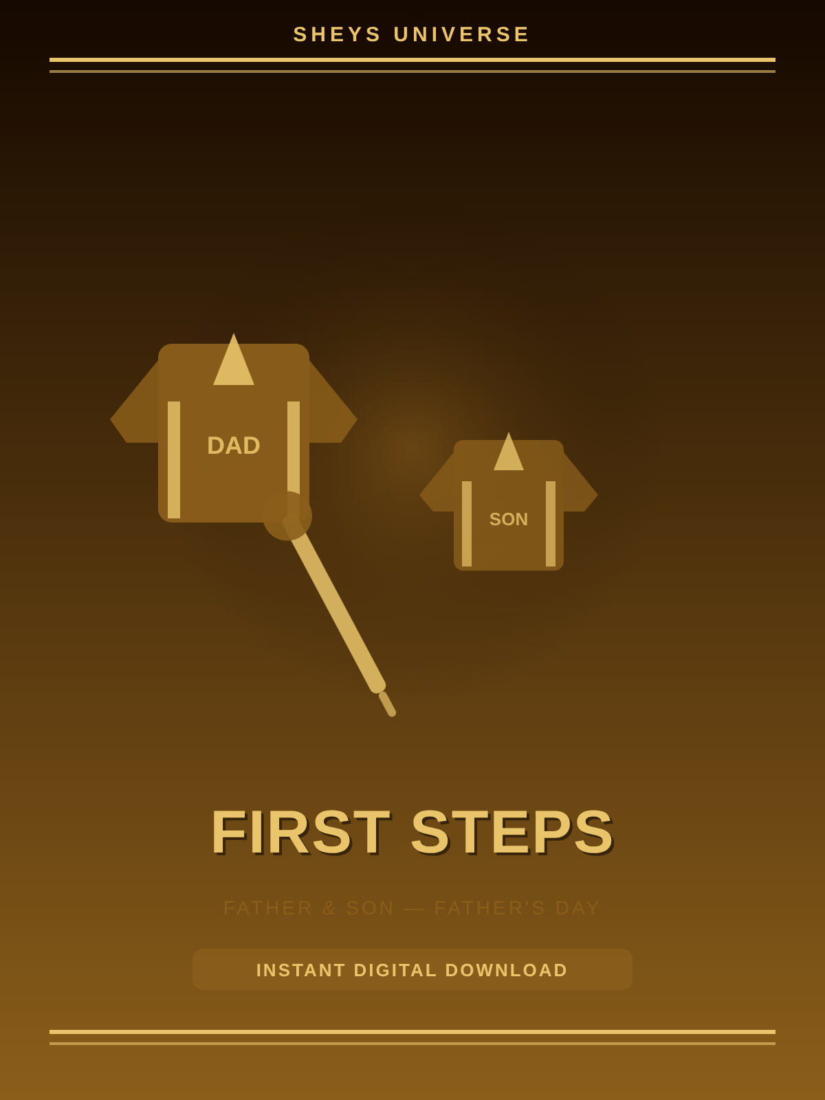 First Steps — Printable Wall Art Father Son Gift Ideas Family Print Instant Download