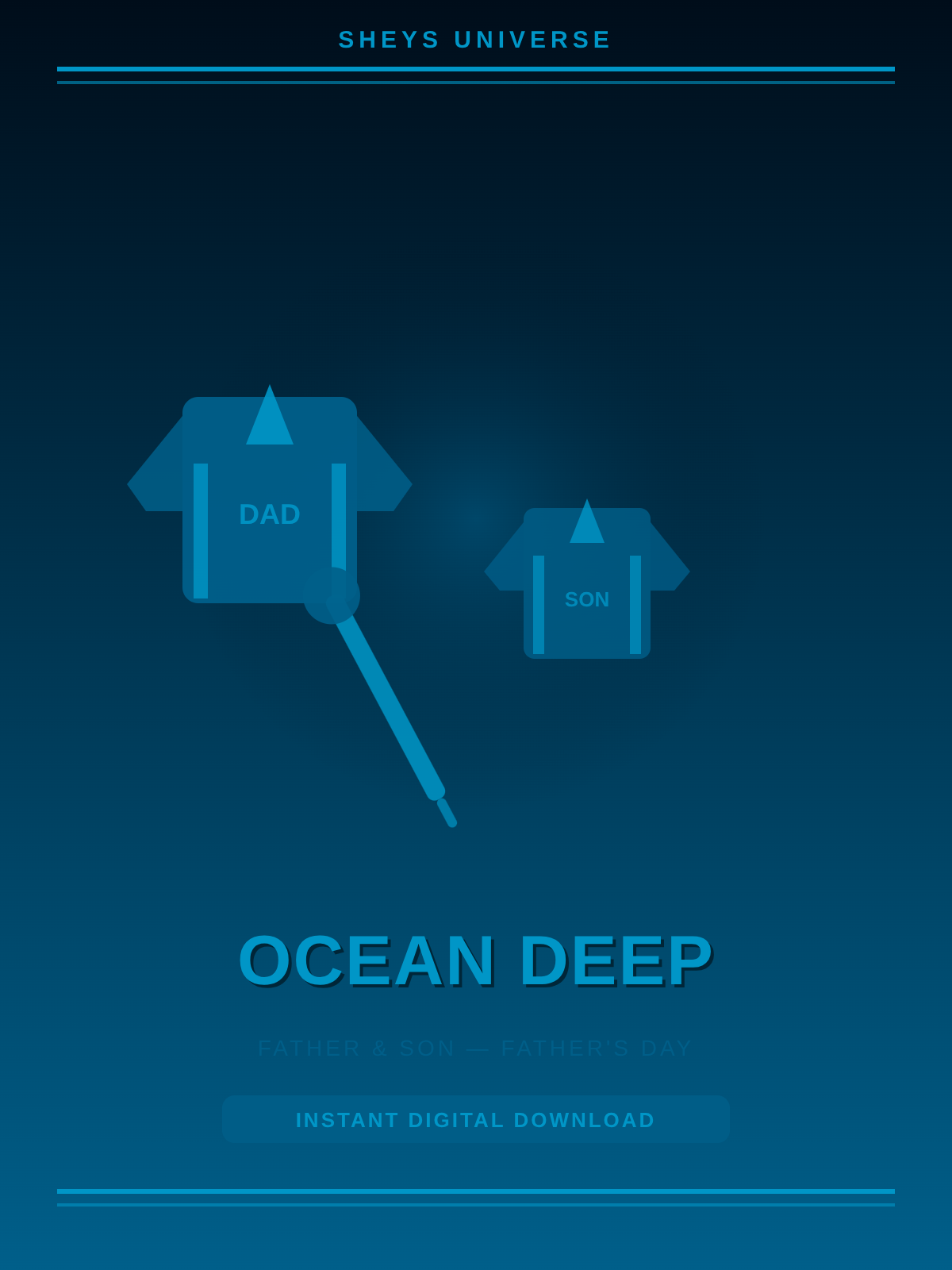 Ocean Deep — Printable Wall Art Father Son Gift Ideas Family Print Instant Download
