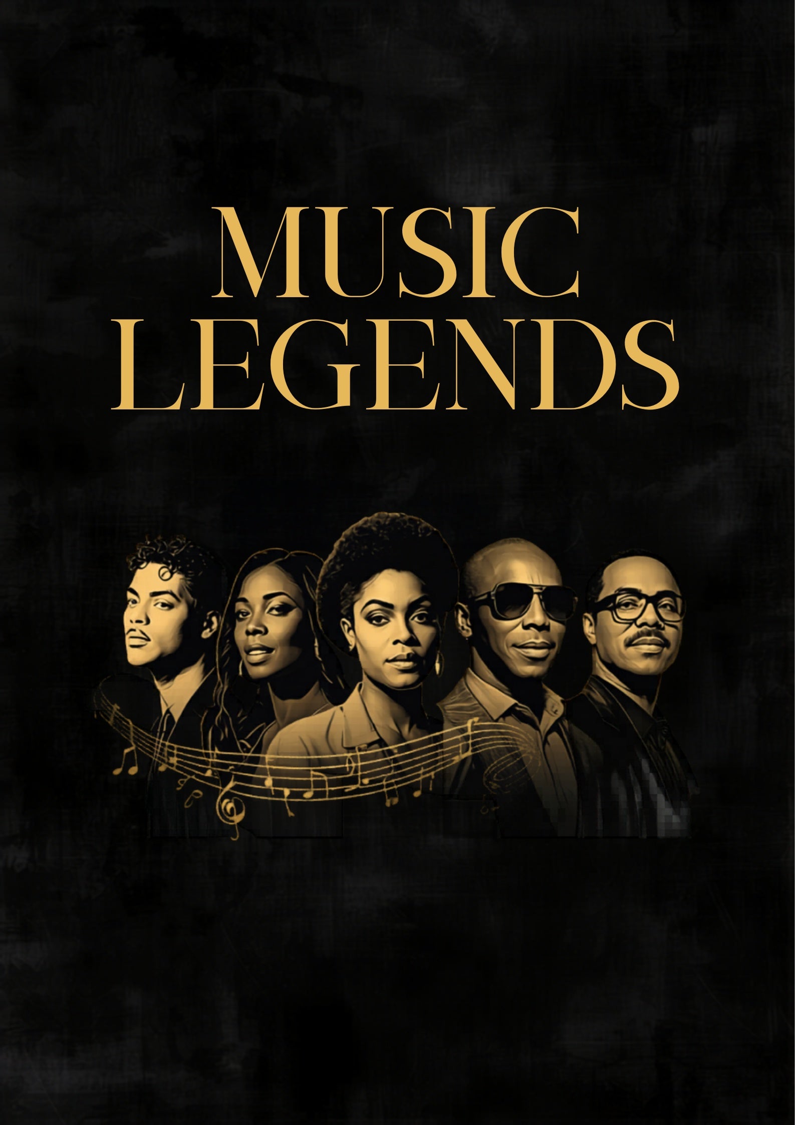 Music Legends Dashboard — MJ, Alicia Keys, Diana Ross, Stevie Wonder, Billy Joel